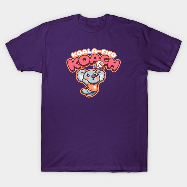 Cute Volleyball Animal | Koalified Koach T-Shirt by Volleyball Merch
